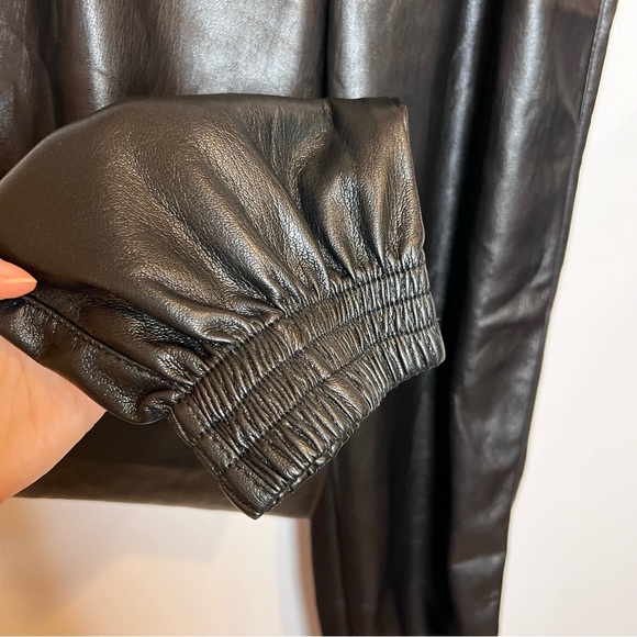 Aritzia BABATON Zedel Faux Leather Pullover Joggers. Size Small - Picture 6 of 9